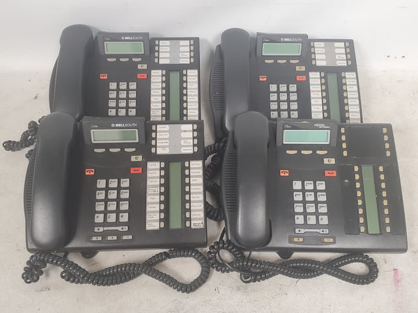 Lot of 4 Nortel Networks T7316E NT8B27JAAH Business Office Phone Charcoal