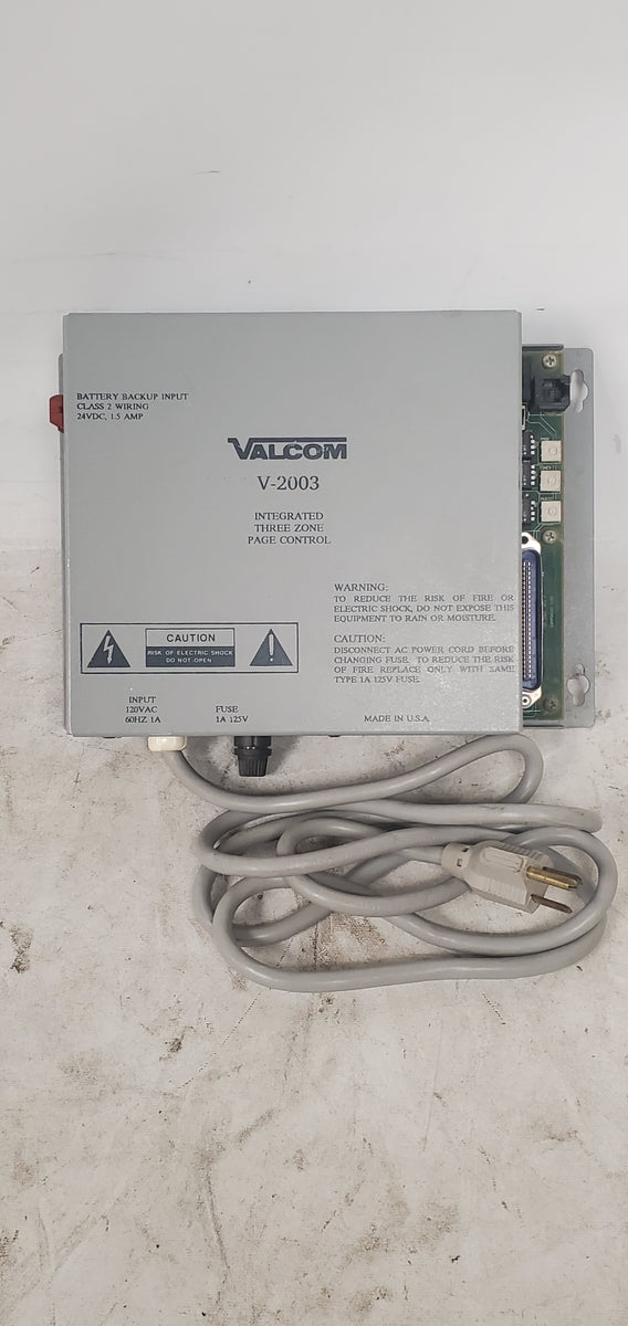 Valcom V-2003A Three Zone One Way Page Control Unit – ThatThingYouLove