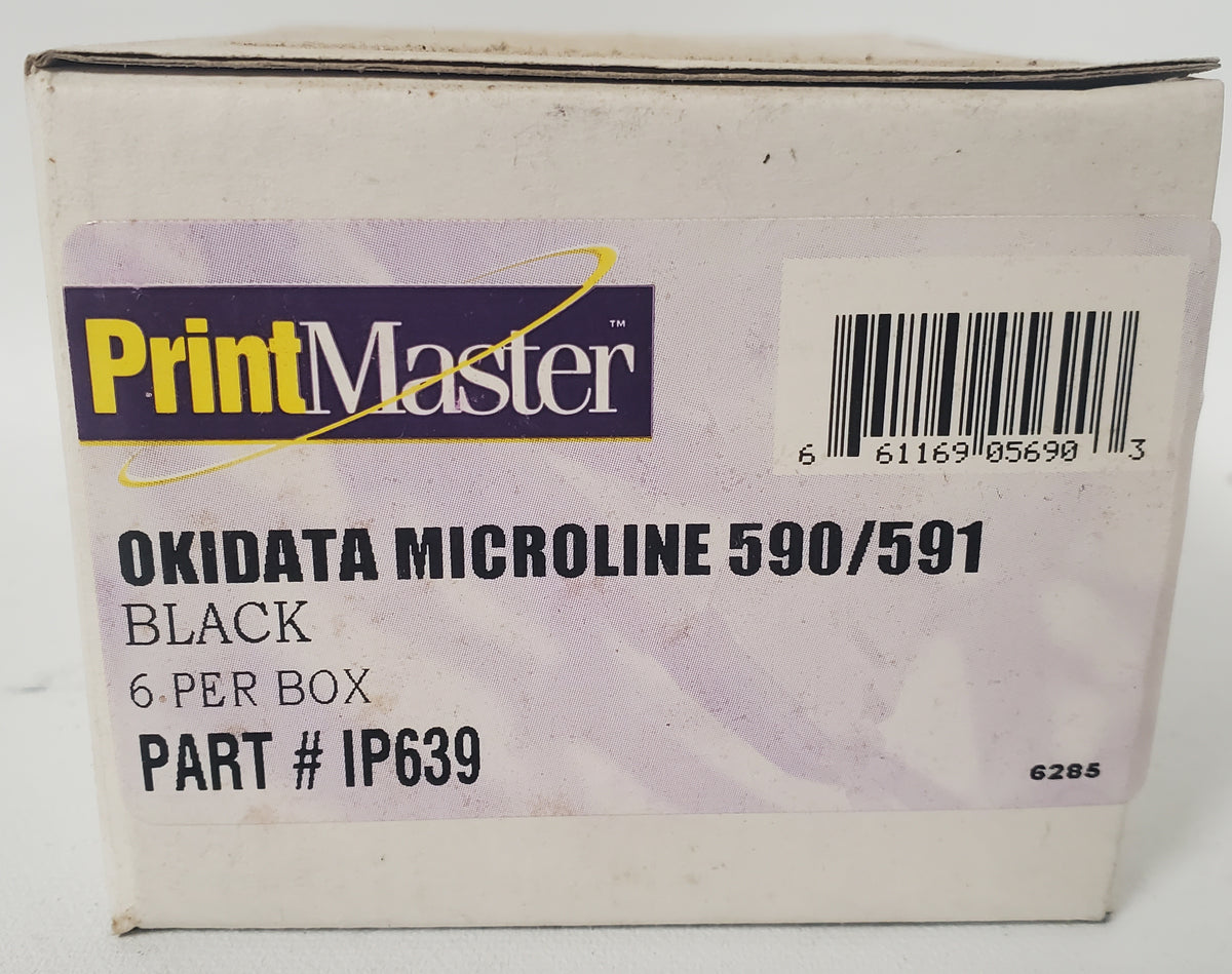 Okidata PrinterMaster Microline 590/591 6-Pack Black Ribbon
