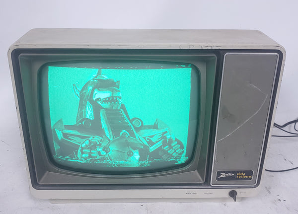 Vintage Zenith Data Systems ZVM-121 12MB15X 12" CRT Video Monitor Green 1981