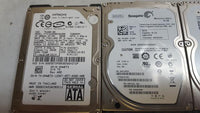 Lot of 4 Assorted 80Gb Hard Drives Hitachi Sata Seagate