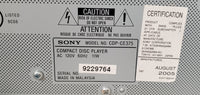 Vintage Sony CDL-CE375 5 CD Disc Changer Ex-change System