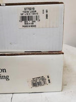 NEW Lot of 197 GBC Twin Loop 9775019 White 3/8"x32 3:1 Presentation Wire Binding