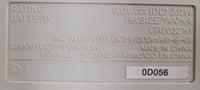 Sharp EL-1750V Calculator 2 Color Print 12 Digit no power cord