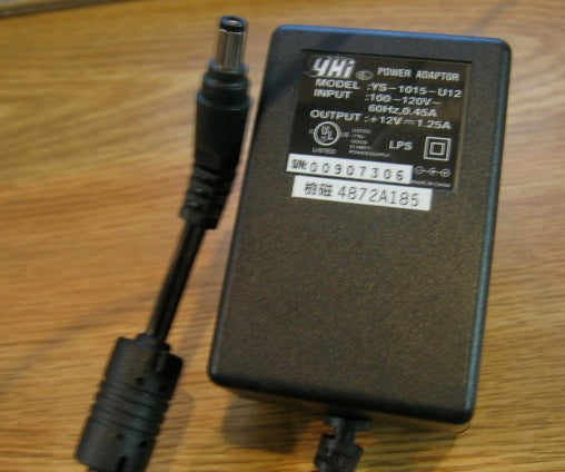 YHI AC Adapter YS-1015-U12 12v/1.25A Power Supply