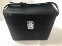 Vintage Camera Case - Brown Leather w/ Lens Holder and Removable Shelf