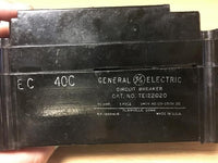 General Electric TE122020 TEI22020 Circuit Breaker 20 Amp 240 Volt 2 Pole