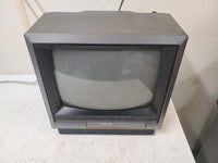 Retro Gaming Panasonic PV-M1328 13" CRT Television Monitor VCR VHS Player 1990