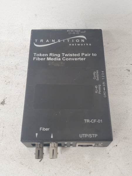 Transition Networks TR-CF-01 Token Ring Twisted Pair to Fiber Media Converter