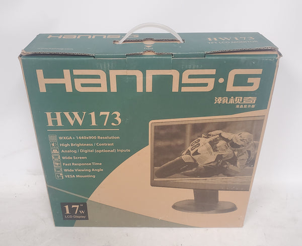 Hanns G HW173ABB HSG1044 17" LCD Computer Monitor Black
