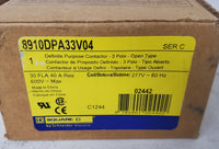 Square D 8910DPA33V04 Definite Purpose 3 Pole Contactor 600V 277V 60Hz