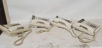 Lot of 4 Vintage Samsung Prostar Office Business Telephone Beige Handset