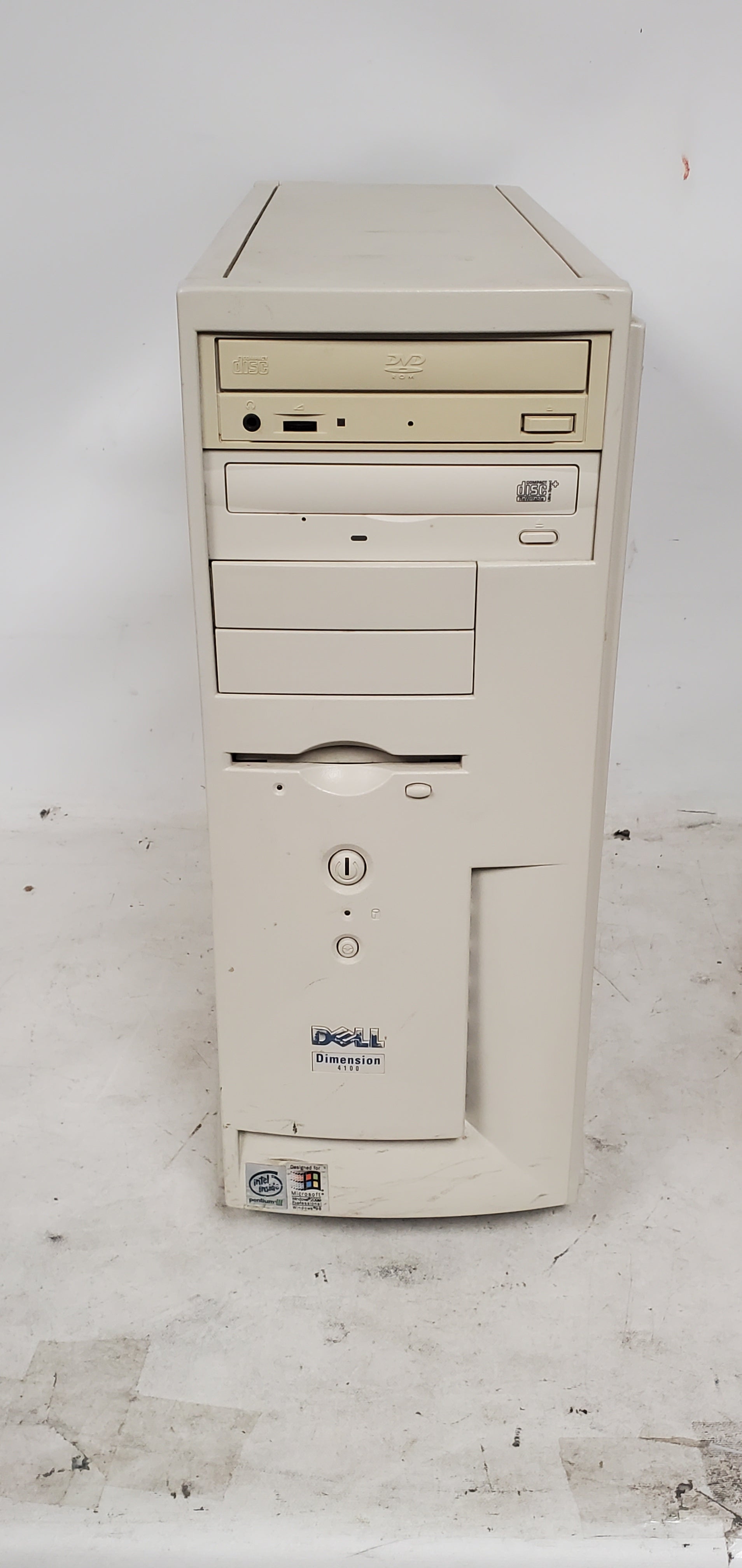 Vintage Gaming Dell Dimension 4100 Computer Intel Pentium III 1GHz