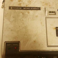 Vintage Sanyo Memo Scriber TRC 8000A Audio Cassette recorder