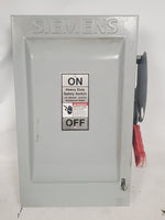 Siemens HF362 Heavy Duty Safety Switch 60A 6000VAC 6000VDC w/ FLSR 60 ID Fuses