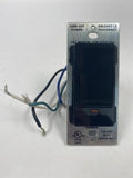 Crestron CLW-SLVD1RFB-S Black Faceplate 120 VAC 60Hz 1000VA Dimmer Switch