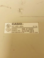 Casio DR-210HD Tax & Exchange Desktop Calculator Tested Working