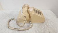 Vintage Cortelco 2500-20F-MBA-44H 08-86 Desktop Single Line Corded Phone Beige