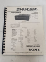 Sony STR-DE845 Home Theater FM Stereo/FM-AM Receiver with Manual