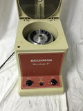 Beckman Microfuge E w/ 12 Sample Rotor Missing 2 Rotor Buckets
