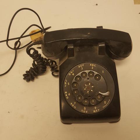 Western Electric Bell System Black Rotary Telephone Vintage Phone