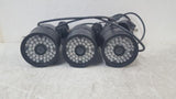 Lot of 3 Plex PX-IR48WP CCTV Digital Color CCD Security Camera w/ Damage