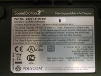 Polycom SoundStation 2 Conference Unit Non-Expandable w/o Display 2201-15100-601