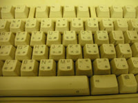 Mtek Monterey K208w Monterey Keyboard with Asian Language Keys 5-pin AT Vintage