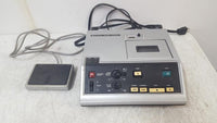 Sanyo TRC 8000A Audio Cassette Dictation Machine w/ FS-81 Foot Pedal