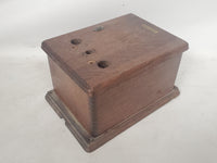 Vintage Western Electric Wooden Electrical Box Halt & Catch Fire Prop HACF