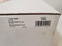 NEW Lot of 53 Ibico 15222 Desktop Finishing Systems 1" Black Plastic Combs