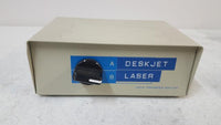 Vintage Unbranded 1637334 Manual Data Switch 2 Position / Port DB-25