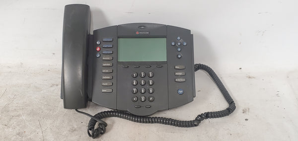 Polycom SoundPoint IP 501 SIP Office Business Telephone Gray Handset w/ Stand