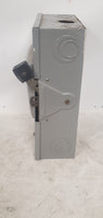 Square D D-323N Safety Switch J-353640 Enclosure w/ 2 Fuses