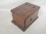 Vintage Western Electric Wooden Electrical Box Halt & Catch Fire Prop HACF