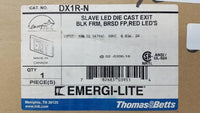 NEW Emergi-Lite DX1R-N Slave LED Die Cast Red Light Exit Sign