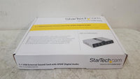 NEW StarTech ICUSBAUDIO7D 7.1 USB External Laptop Sound Card w/ Accessories