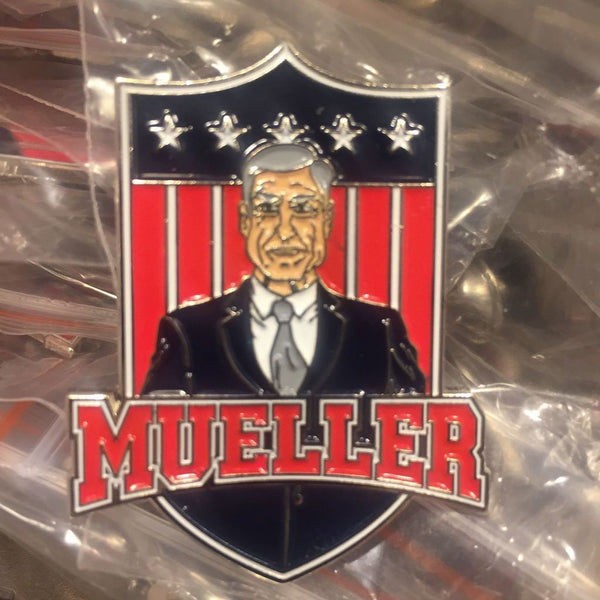 Robert Mueller Soft Enamel Pin 1.75" MUELLER Button
