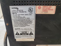 Vintage Ultrak KM-12 12" B&W Black and White Security Video Monitor 1994