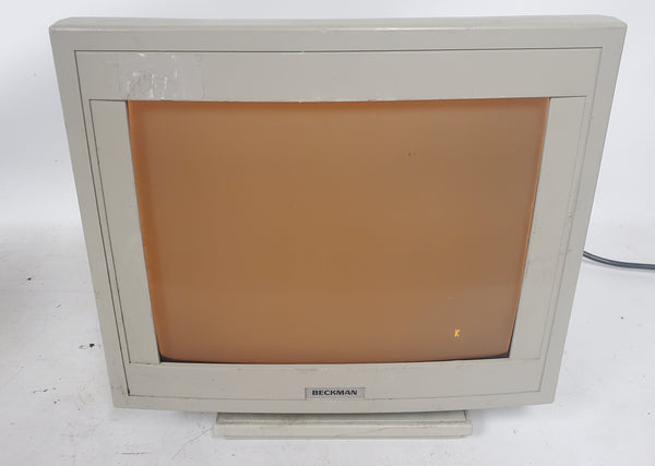 Vintage Beckman Link MC5 00-102-024-017 12" Orange Monocrhome Monitor 1994