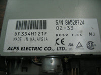 Alps Electric 3.5 Inch Floppy Disk Drive Model DF354H121F