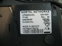 Nortel Networks T7100 Business Office Display Phone Charcoal NT8B25AABL