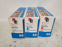 NEW HP Q6473A Q6472A Q6471A Magenta Yellow Blue Toner for LaserJet 3600