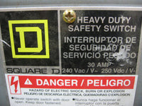Square D H221N 30 Amp Heavy Duty Switch