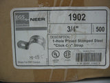Neer 1-Hole Plated Steel "Click-On" Strap 1902 100 Box