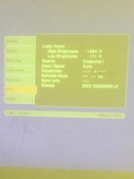 EPSON Powerlite 822+ EMP-822H LCD Multimedia video projector Lamp Hours 1665