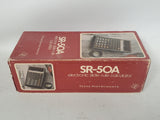 Vintage Texas Instruments SR-50A Calculator Box Prop HACF Halt & Catch Fire