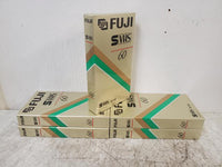 NEW Lot of 5 Fuji ST-60 VHS SVHS Videocassette Tape 60
