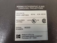 Kodak Carousel 4400 Slide Film Projector No Carousel