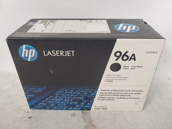 NEW HP 96A Black Toner Cartridge for LaserJet 2100 2200
